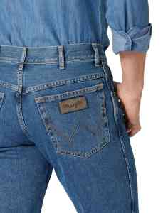 Wrangler Texas 100% Baumwolle - Vintage Stonewash - Herren Jeans